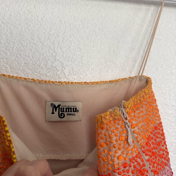 Show Me Your Mumu Clarissa Mini Dress in Fiesta Sunset Stripe Small - Picture 4 of 7